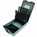 Morse Jobber Length Drill Set, Series 8030, Imperial System of Measurement, 116 Minimum Drill Bit Size,  18101